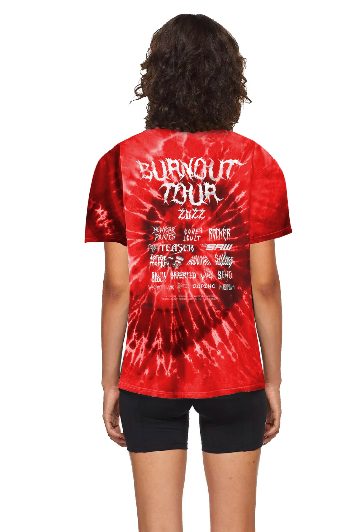 Burnout Tee Red Back