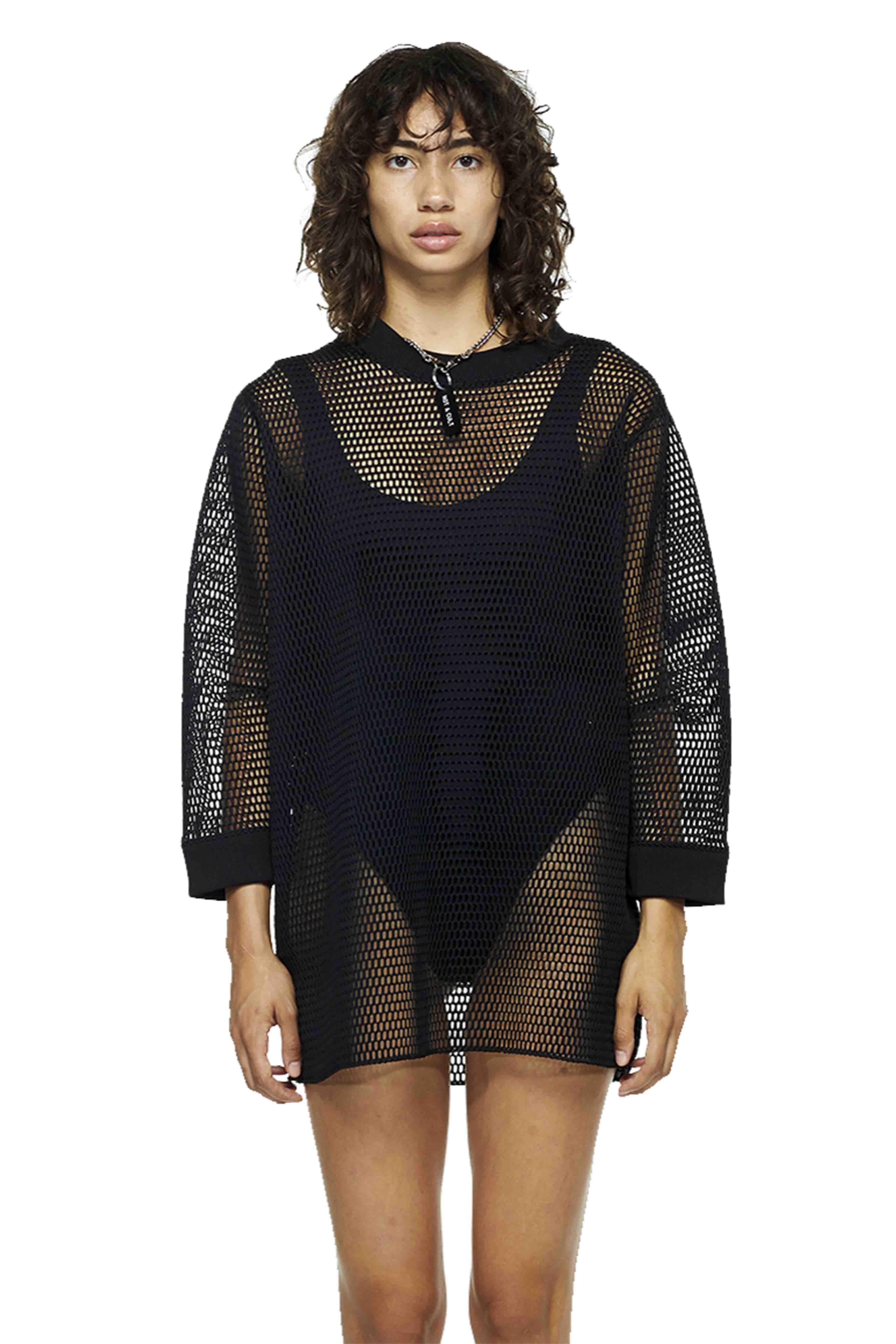 Black Long Mesh Sweatshirt - New York Pilates