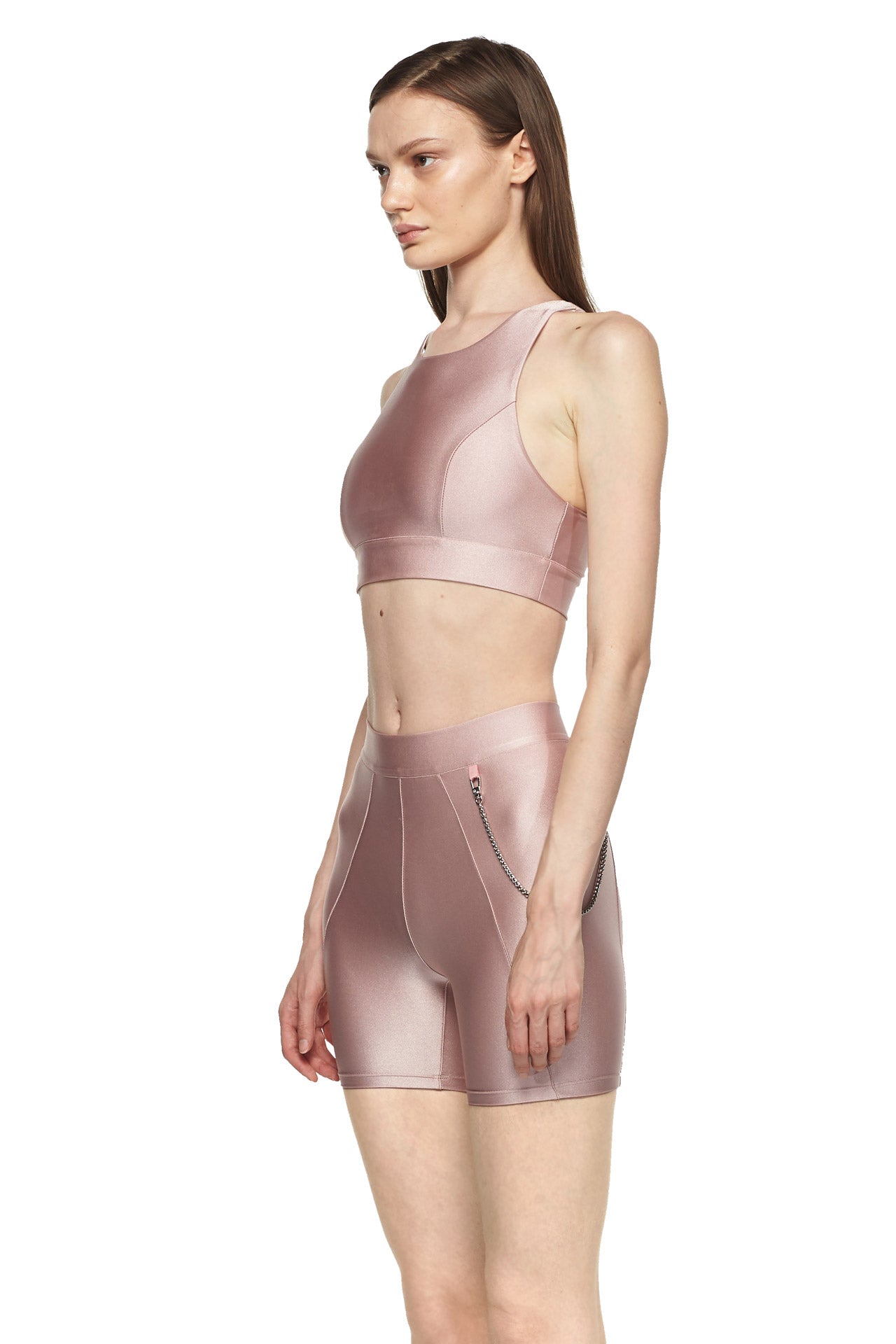 Rose Sports Bra with Mesh - New York Pilates