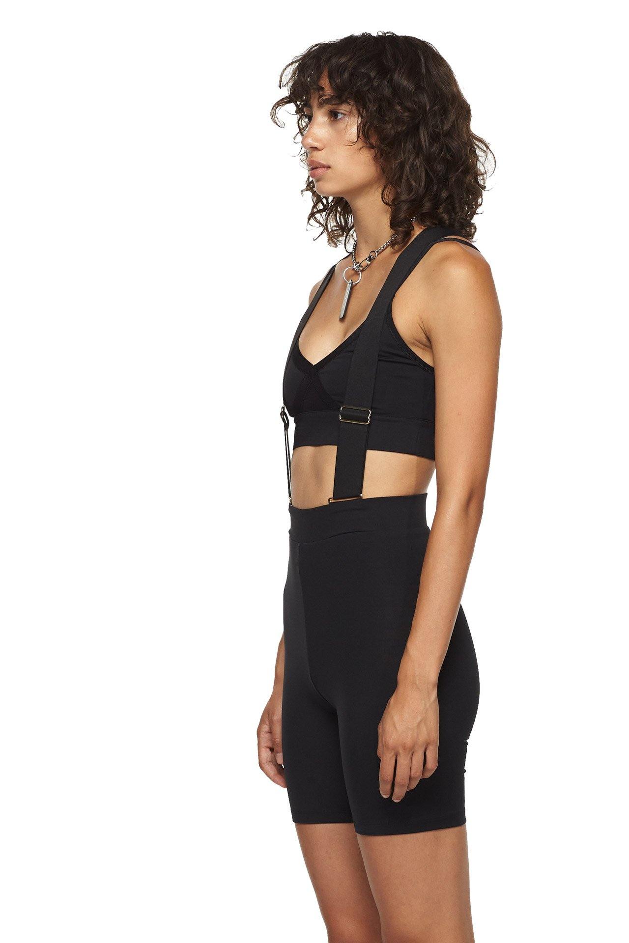 Black Shorts with Suspenders - New York Pilates