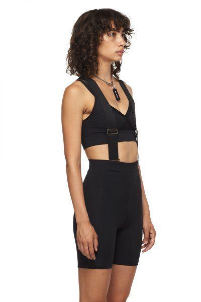 Black Shorts with Suspenders - New York Pilates