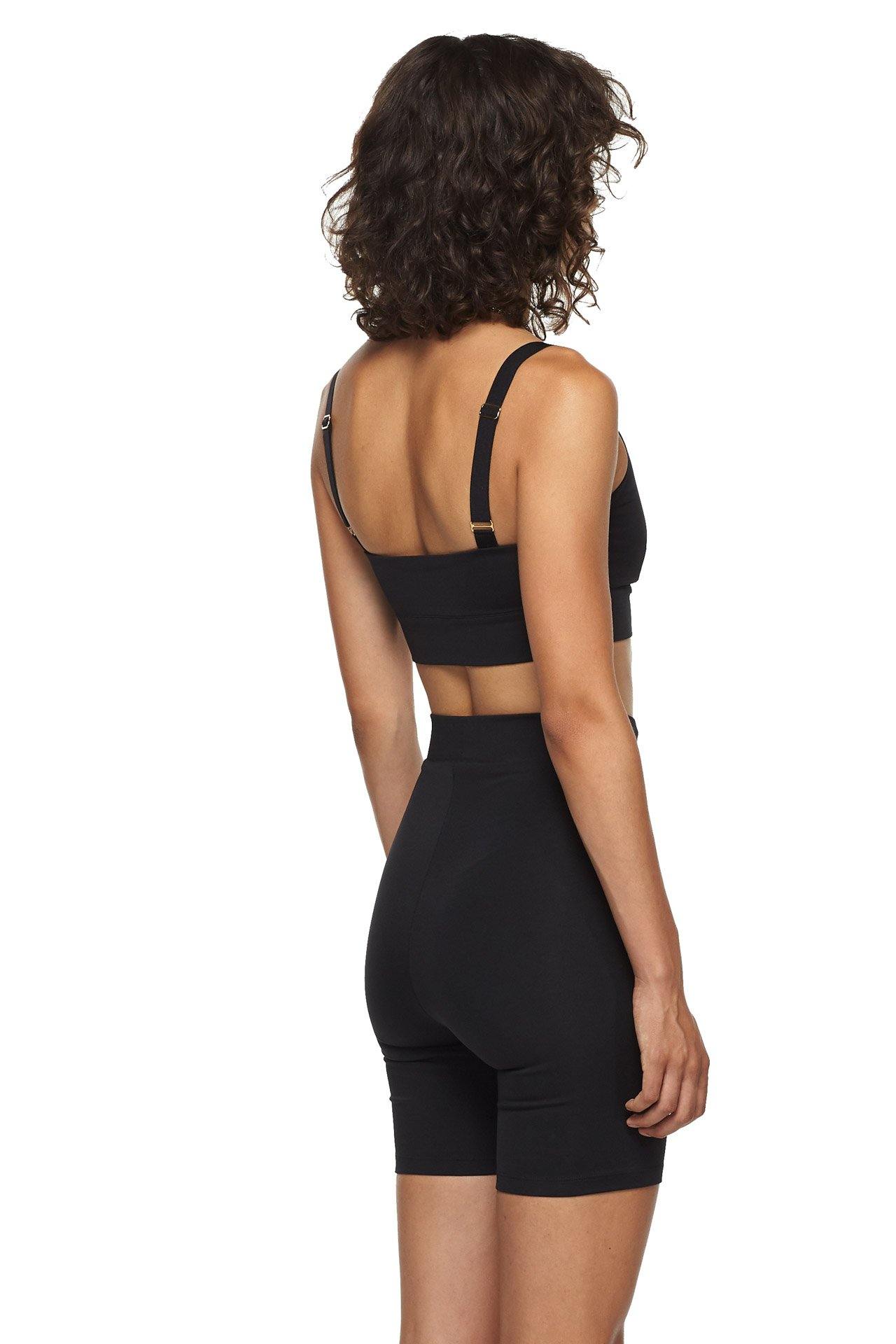 Black Criss Cross Sports Bra - New York Pilates