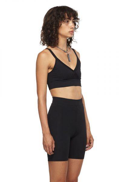 Black Criss Cross Sports Bra - New York Pilates