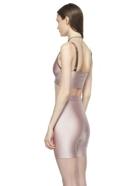 Rose Chocolate Criss Cross Sports Bra - New York Pilates