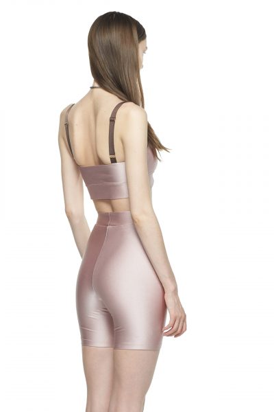 Rose Chocolate Criss Cross Sports Bra - New York Pilates