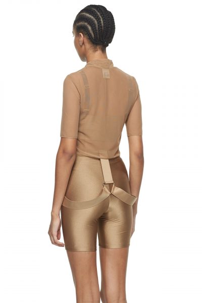 Sable Cropped Fitted Mesh Top - New York Pilates