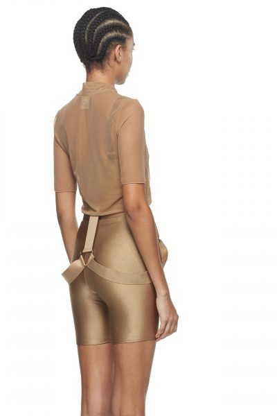 Sable Cropped Fitted Mesh Top - New York Pilates