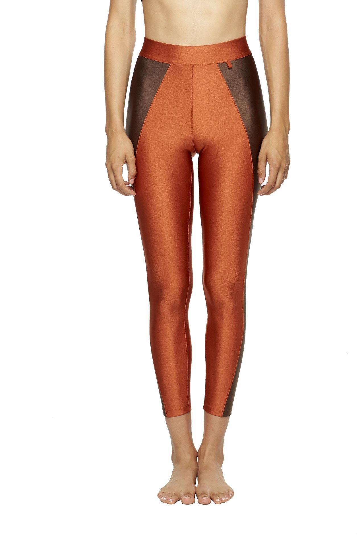 Copper Chocolate High Waisted Leggings - New York Pilates