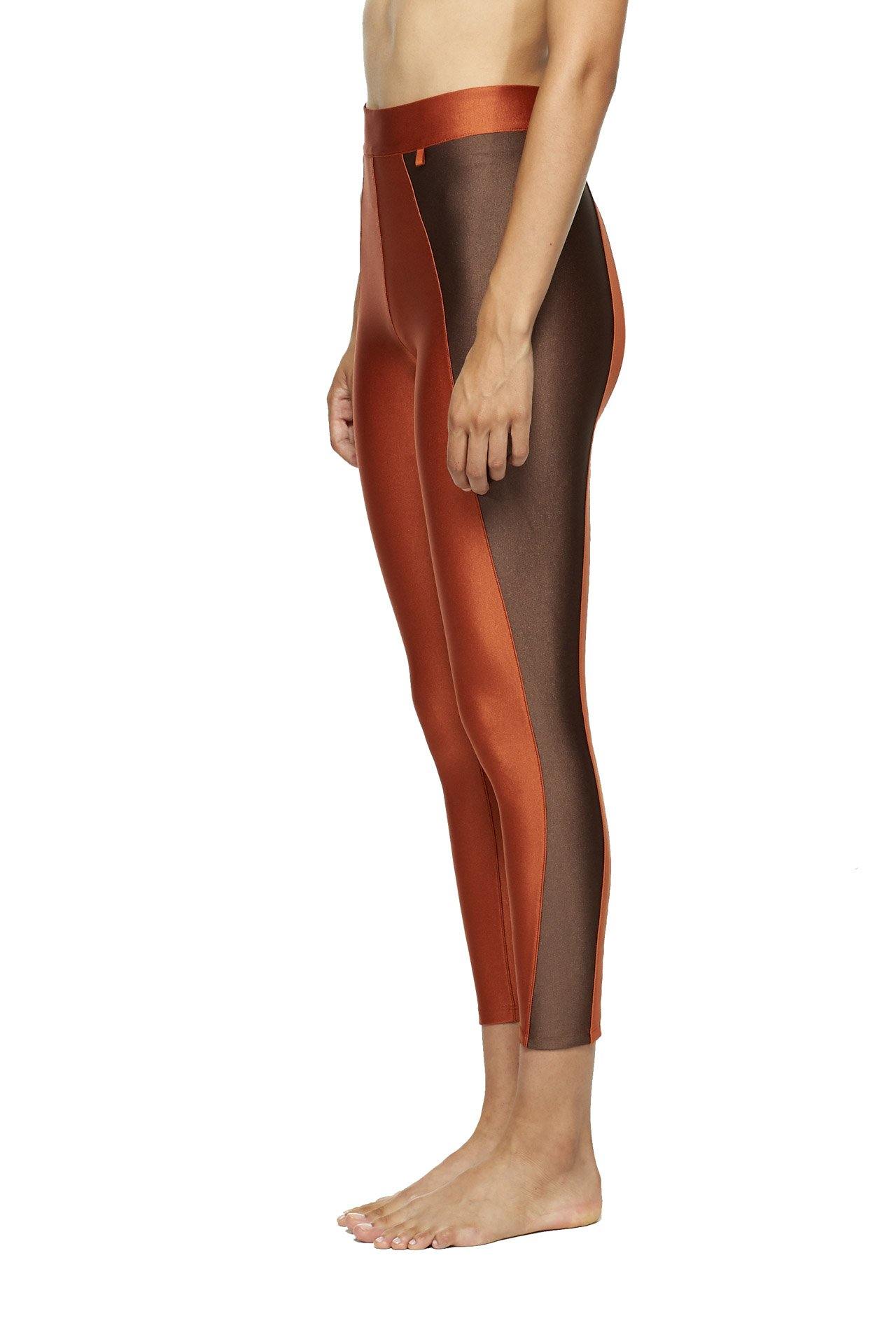 Copper Chocolate High Waisted Leggings - New York Pilates