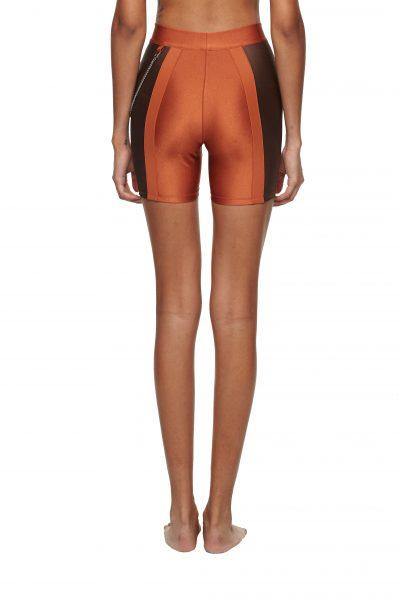 Copper Chocolate High Waisted Shorts - New York Pilates