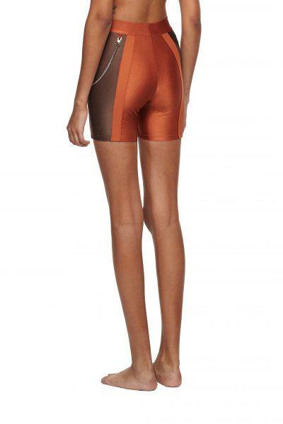 Copper Chocolate High Waisted Shorts - New York Pilates