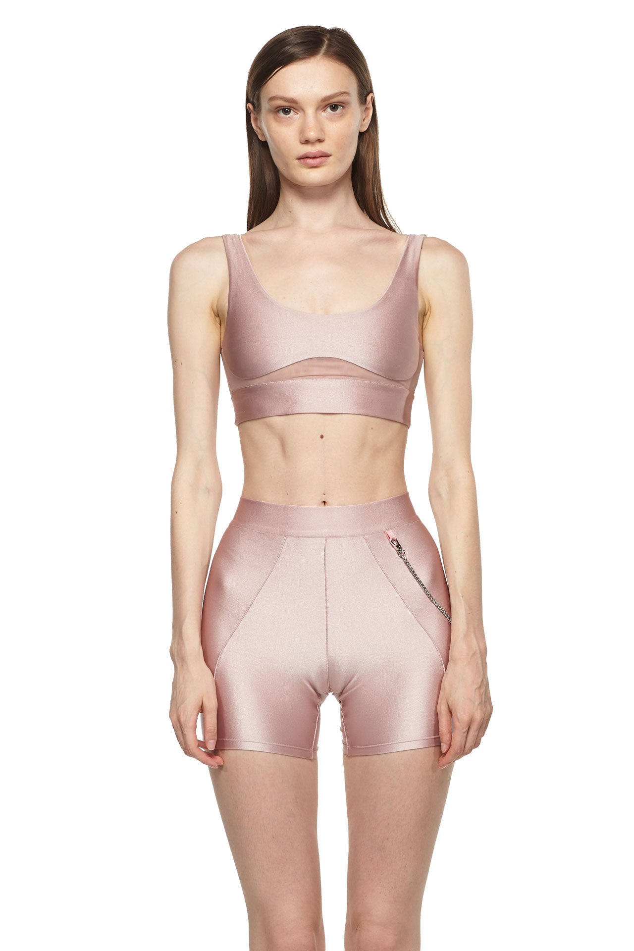 Rose Sports Bra with Low Back and Corset - New York Pilates
