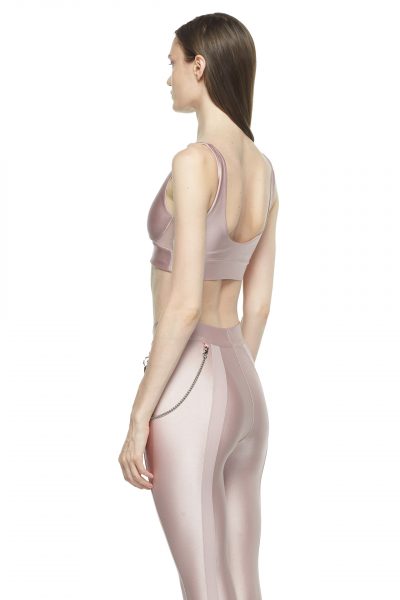 Rose Sports Bra with Low Back and Corset - New York Pilates
