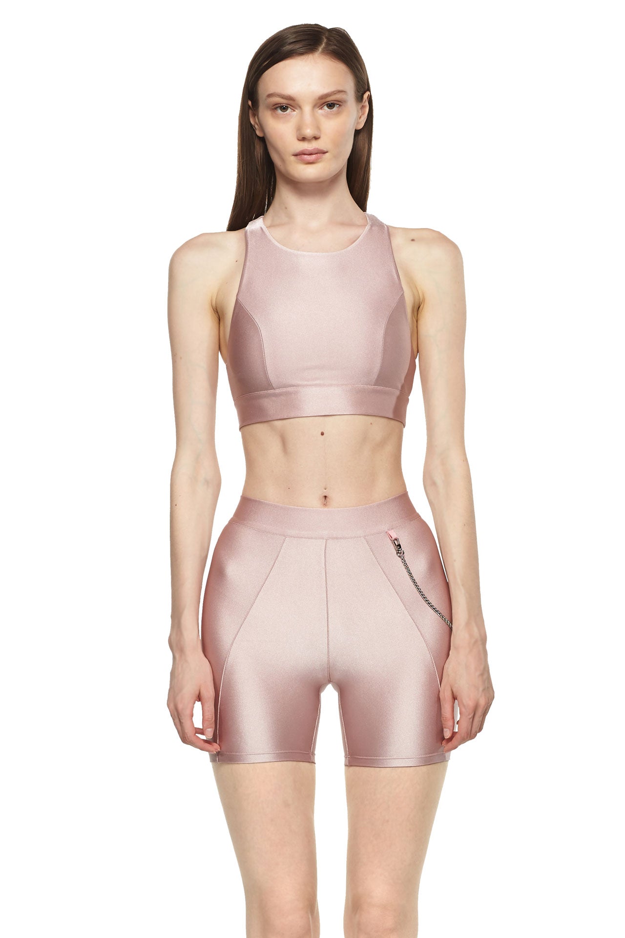 Rose Sports Bra with Mesh - New York Pilates