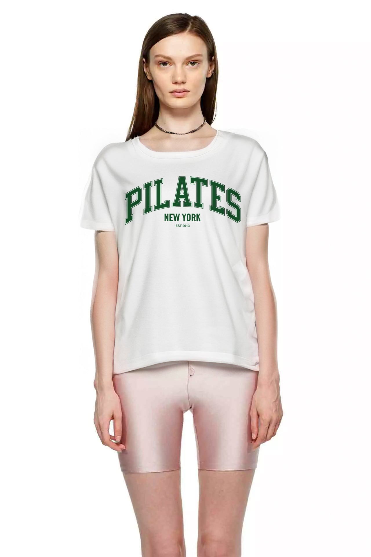 Pilates Varsity Tee (White)