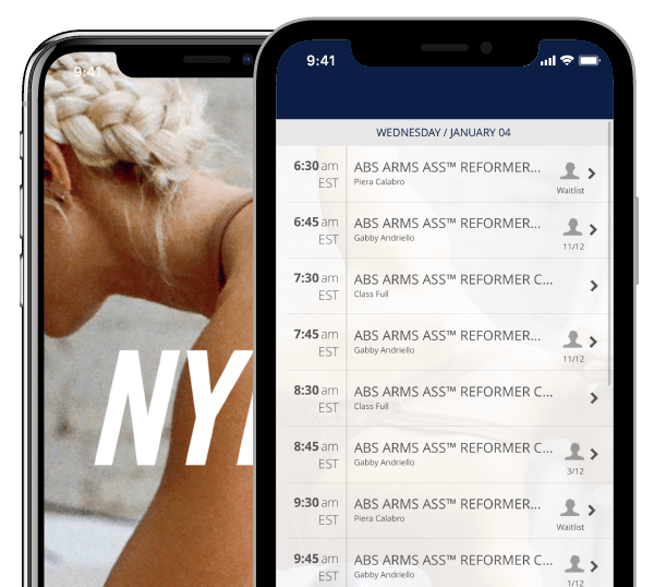 New York Pilates booking app