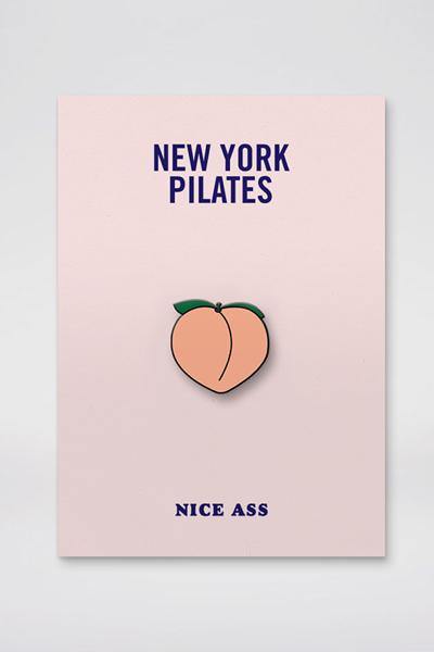 Peach Emoji Pin - New York Pilates