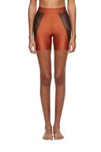 Load image into Gallery viewer, Copper Chocolate High Waisted Shorts - New York Pilates
