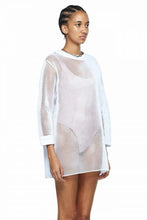 Load image into Gallery viewer, White Long Mesh Sweatshirt - New York Pilates
