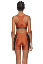 Load image into Gallery viewer, Copper Chocolate Sports Bra with Mesh - New York Pilates
