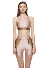 Load image into Gallery viewer, Rose Sable Sports Bra with Mesh - New York Pilates
