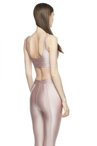 Rose Sports Bra with Low Back and Corset - New York Pilates