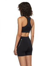 Load image into Gallery viewer, Black Sports Bra with Mesh - New York Pilates
